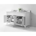thumbnail image 4 of Ancerre Designs Aspen 60" Transitional Wood Bathroom Vanity Set in White, 4 of 16