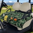 thumbnail image 2 of COEQINE Golf Cart Seat Towel Blanket Cover with Handle for Folded Carrying and Storage, Quilted Padding, 4 Storage Pockets, Compatible with Most 2 Seat Cart, Green Camouflage Golfer, 2 of 8