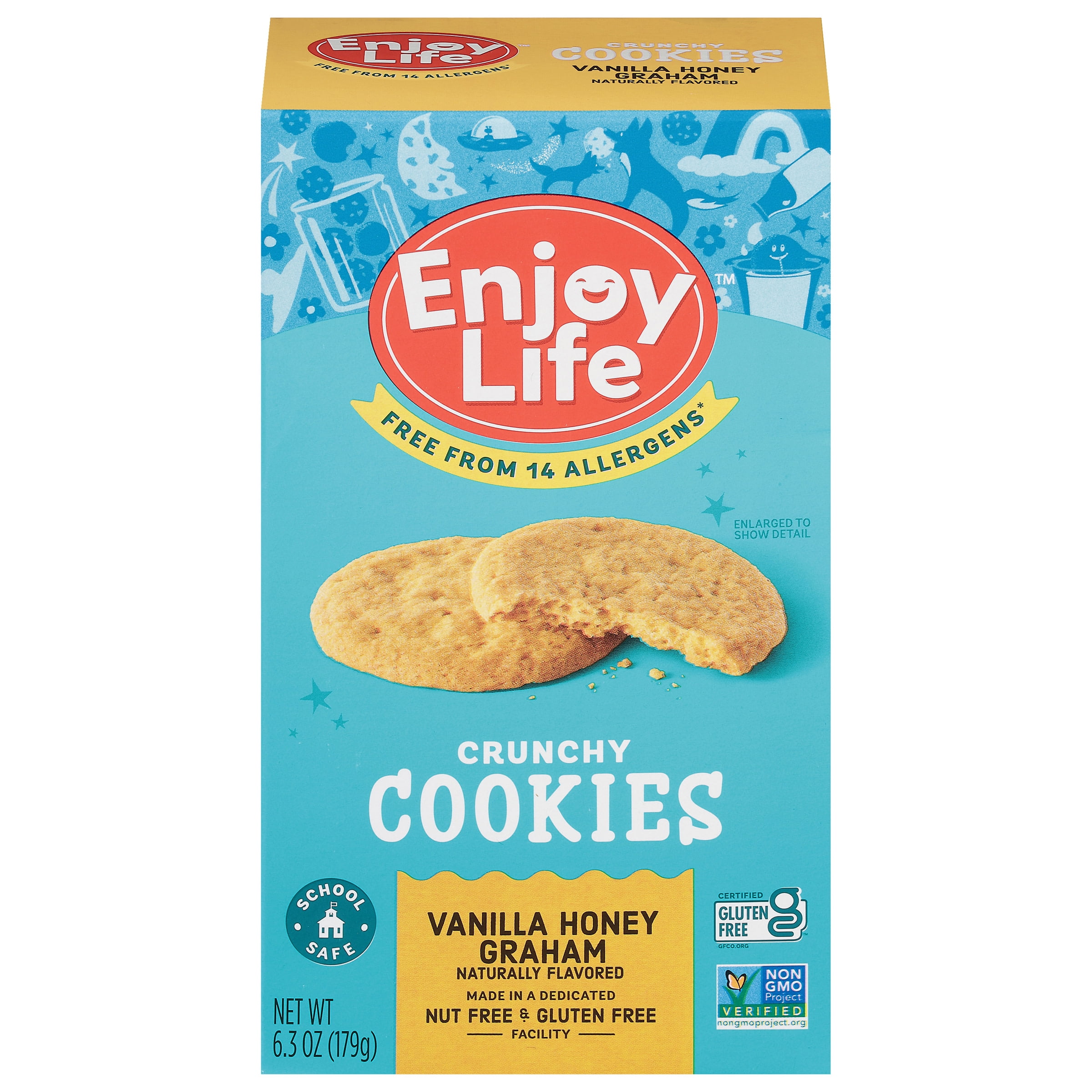 Enjoy Life Allergy Friendly, Gluten Free Cookies, Crunchy Vanilla Honey