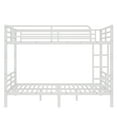 thumbnail image 5 of Metal Full XL over Full XL Bunk Bed - White, Space-Saving Design, Noise-Reduced, No Box Spring Needed, Durable Steel Frame, for Teens & Adults, Bedroom Furniture, 5 of 18