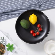 Ceramic Decorative Bowl for Kitchen Counter, 10 Large Fruit Bowl, Matte Blcak