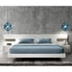 thumbnail image 3 of Lámpara colgante moderna con forma de cubo, lámpara de techo de metal de estilo geométrico, lámpara de techo E27 para dormitorio, sala de estar, restaurante, 16 cm, azul, 3 of 5