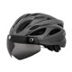 thumbnail image 3 of Casco de bicicleta Casco de bicicleta de carretera ajuste ajustable al aire libre con visera desmontable para hombres mujeres equipo de ciclismo casco Fibra de carbono negro, 3 of 8