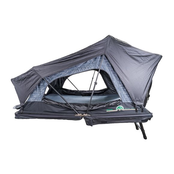 Overland Vehicle Systems Tente 18209903 XD Sherpa; Toit de Voiture; 60 Pouces x 95 Pouces x 52 Pouces; Peut Accueillir 3 Adultes; Base en Aluminium Noire avec Corps en Polycoton Anti-Déchirure; Rangement Pliable à Coque Souple