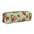 thumbnail image 1 of Fotbe Strawberry Floral Estuche para Lápices de Cuero con Estampado, Estuche con Cremallera Resistente, Organizador Compacto y Elegante para Papelería, 1 of 7