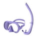 thumbnail image 3 of Máscara Buceo Y Snorkel Set Seco Ajustable para () Púrpura, 3 of 9