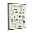 thumbnail image 3 of Stupell Industries ABC's of Self Care Adult Relaxation Alphabet Luster Gray Framed Floating Canvas Wall Art, 24x30, by Gigi Louise, 3 of 6