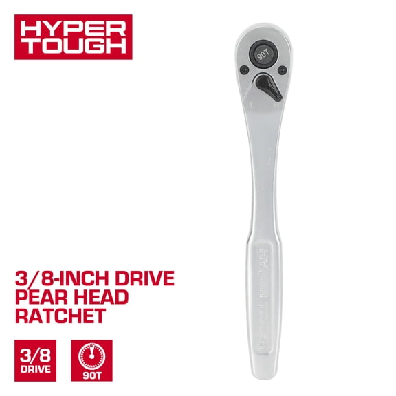 Hyper Tough 3/8-Inch Drive Pear Head Ratchet