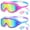 02-pink Purple, variant on Vvinca Swim Goggles, Kids Goggles with Earplugs& Nose Clip Wide View Anti-Fog/UV Swimming Goggles for Age 3-15 Boys Girls