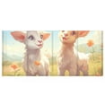 thumbnail image 2 of Sheep Lamb Flowers Grassland Pencil Pen Cosmetic Holder Cup Makeup Brush Holder Desk Accessories Holder Acrylic Organizer for Office School Home, 2 of 7
