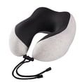 thumbnail image 1 of Almohada de cuello para viajar, almohada de viaje mejorada para avión, almohada de viaje de espuma viscoelástica 100% pura para reposacabezas de vuelo, accesorios de avión portátiles, gris claro Sailing  Electrónica, 1 of 5