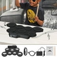 thumbnail image 2 of erfcxs Compact Size USB Roll Up Silicon Drum Set 7 Drum Pads With Drumsticks Foot Pedals Digital Electronic Drum Kit For Kids, 2 of 4