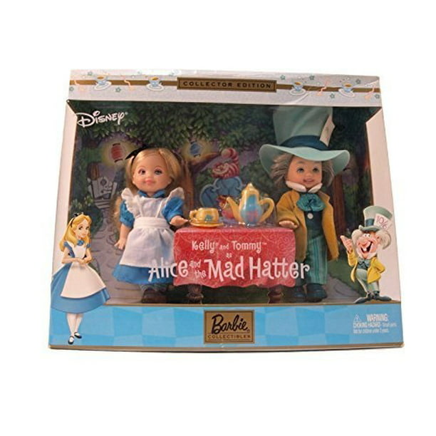 Dressoir Pijl bijtend Barbie Kelly and Tommy as Alice and the Mad Hatter - Walmart.com
