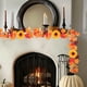 thumbnail image 4 of Hojas de arce falsas de Halloween, decoración de otoño, planta verde artificial de arce, 4 of 6