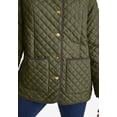 thumbnail image 4 of Jessica London Women's Plus Size Snap-Front Quilted Coat, 4 of 6