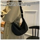 thumbnail image 4 of Minnieouse Bolsas de mensajero negro naranja Oxford tela jóvenes señoras moda cinturón ajustable forma bola de gran capacidad Hobos negro Type2 NO2, 4 of 6