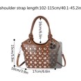 thumbnail image 6 of SPEKSEE Y2K Rivet Mini Bucket Handbag for Women, Retro Punk Silver Studded Top Handle Tote Bag, Detachable Strap Crossbody Shoulder Bag, Trendy Casual Streetwear Purse, 6 of 7