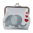 thumbnail image 1 of QJUHUNG Coin Purse for Women Secure Kiss Lock Closure Coin Pouch Compact RFID Blocking Change Purse for Daily Essentials, 1 of 2