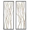 thumbnail image 1 of Luxen Home WHA930 2-Piece Metal Gold Branch Wall Decor, 1 of 1