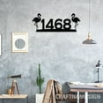thumbnail image 2 of Craftnamesign Flamingo House Number Metal Sign LED Light, Flamingo Stainless Porch, Address Sign, 2 of 5