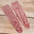 thumbnail image 6 of Milageto Plush Leg Warmer Fuzzy Socks Long Tube Stockings Home Womens Knee High Socks Pink, 6 of 8