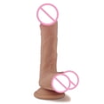 thumbnail image 2 of Consolador simulado de silicona líquida de doble capa con ventosa fuerte para mujeres y adultos ToyYG003 de doble capa, 2 of 8