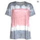 thumbnail image 1 of Camiseta de mujer con cuello redondo, manga corta, blusa casual estampada, gris, M Advancent AP002430-08, 1 of 7