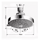 thumbnail image 2 of "Cabezal De Ducha Alta Presión Ajustable De Acero Inoxidable plata ", 2 of 5