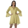 thumbnail image 1 of Moomaya Robes à Manches à Volants pour Femmes Robes d'Été Brodées pour Femmes, 1 of 4