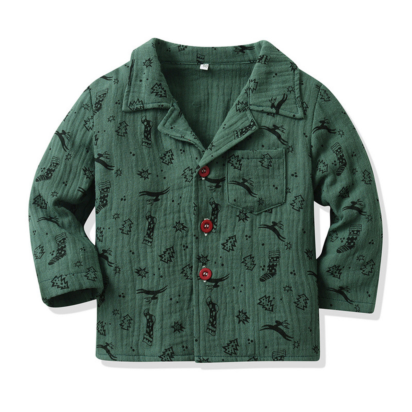 Ensemble De Vêtements De Noël Pour Fille - Haut Manches Longues + Pantalon, Imprimé Dessin Animé - Pour Fêtes Et Quotidien