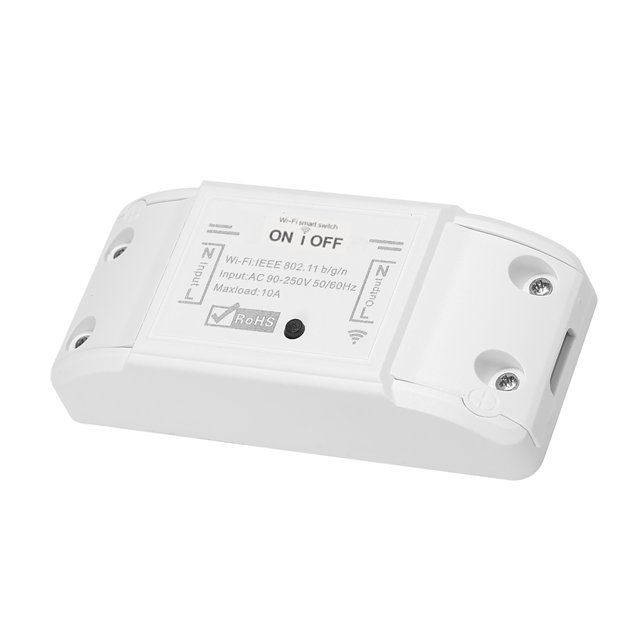 Amdohai Tuya WiFi Smart Switch 10A/2200W Wireless Remote Switch Timer APP Control Universal Smart Home Automation Module Voice Control Compatible with & for Home for Electric Appliances