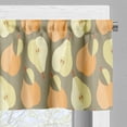 thumbnail image 5 of Ambesonne Fruit Valance & Curtain, Cartoon Pears Along Leaves, 55"x30", Multicolor, 5 of 7