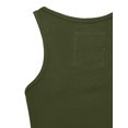 thumbnail image 5 of J. METHOD Women's Tank Top Sleeveless Racerback Basic Stretch Comfy Slim Fitted Ribbed Knit Tops Workout Yoga T Shirt NEWT386 Army Green 3X, 5 of 6