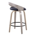 thumbnail image 6 of LumiSource Grey Grotto 26" Fixed-Height Counter Stool - Set of 2, 6 of 6