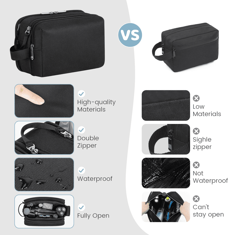 DAKOMM Large Toiletry Bag with Handle, Unisex photo 2
