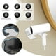 thumbnail image 5 of Organizador de herramientas para el cabello montado en la pared - No soporte adhesivo para taladrar, cesta de plástico para secador de pelo, plancha y cepillos, 7,5x7,5x3,1 pulgadas, 5 of 7