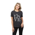 thumbnail image 2 of LOVE Great Dane Dog Women's Fashion Relaxed T-Shirt Tee Charcoal Grey X-Large, 2 of 5
