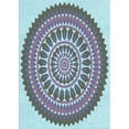 thumbnail image 1 of Ahgly Company Machine Washable Indoor Rectangle Transitional Blue Lagoon Blue Area Rugs, 6' x 9', 1 of 7
