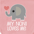 thumbnail image 3 of Inktastic My Noni Loves Me Grandchild Baby Burp Cloth, 3 of 3