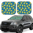 thumbnail image 1 of Saiise Rubber Duck for Foldable Car Sun Shades (2-Pack) Offer Sun Protection with an Easy-fold Design for Convenient Windshield Shading-Large, 1 of 5