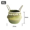 thumbnail image 2 of Almacenamiento Tejida De Algas Marinas, Cesta De Lavandería Tejida Plegable, Maceta Hecha A Mano, Cesta De Paja, Decoración Del Hogar Kearding HA041642-04, 2 of 5