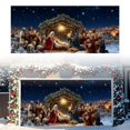thumbnail image 2 of Easter Nativity Garage Door Cover 7 x 16 FT Christmas Garage Door Banner Decoration Nativity Religious Backdrop for Xmas Outdoor Party Supplies #A2, 2 of 6