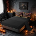 thumbnail image 5 of Homewish Halloween Mexican Folk Twin Bedding, Skull Cactus Guitar Bedding Comforter Set, Black Multicolor, Black Reversible 7pcs, 5 of 7