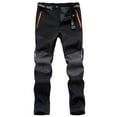 thumbnail image 3 of Pantalones de senderismo para hombres, escalada al aire libre, senderismo, Camping, finos, sueltos, informales, deportivos, bolsillos con cremallera, pantalones de secado rá Abanopi Pantalones de senderismo para hombres, 3 of 5