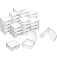thumbnail image 1 of Pure Future 34 Pieces Small Plastic Bead Storage Containers and Organizer Transparent Boxes with Hinged Lid, Clear Craft Supply Box for DIY Art Craft Accessor, Jewelry, Diamonds (2.17*2.17*0.8 Inches), 1 of 8