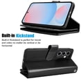 thumbnail image 3 of Wallet Case for Samsung Galaxy S24 FE Wallet Case 6.7" 5G (2024), [9 Card Slots] Luxury PU Leather Credit Holder Carrying Folio Flip [Detachable] Kickstand Magnetic Phone Cover & Lanyard [Black], 3 of 5