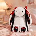 thumbnail image 3 of CEklwe Bunny Plush Toys, Cute Fluffy Spider Long-Ear with Red Bow Stuffed Animal,Soft Fluffy Bunny Plushie Stuffed Animal Pillow Christmas Gift for Teens Adults, 3 of 4