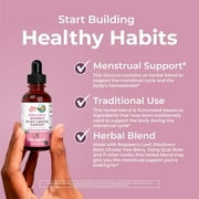 MaryRuths Herbal Wellness & Menstrual Support Liquid Drops for Women, Raspberry Leaf, USDA Organic, Vegan, Ages 14+, 1 Count, 1 fl oz (30ml)