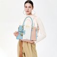 thumbnail image 2 of Bolso de mano KKXIU con 3 compartimentos con cierre y asa superior para mujer, 2 of 7