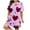 summer dresses for women-Red, variant on Homenesgenics Summer Dresses for Women under $10 Women's Oversized Loose Round Neck Short Sleeved Valentine'S Day Printed Dress Nightgown Purple XXXL